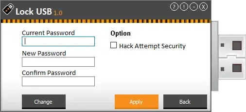 Lock USB Main Screenshot